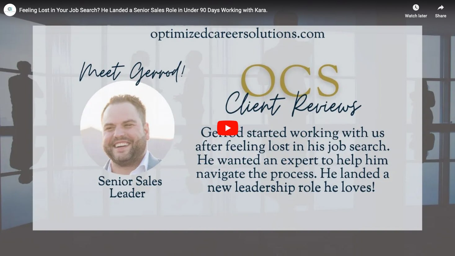 Feeling Lost in Your Job Search? He Landed a Senior Sales Role in Under 90 Days Working with Kara.