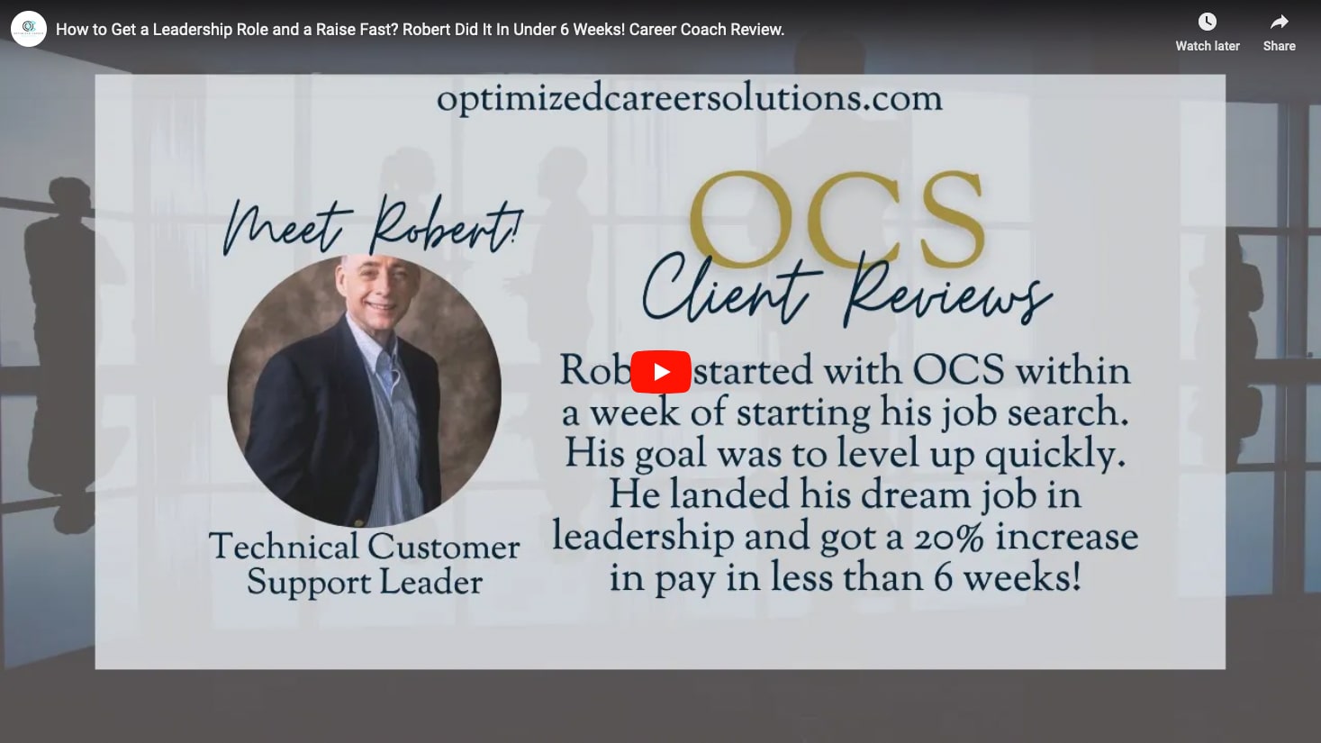 How to Get a Leadership Role and a Raise Fast? Robert Did It In Under 6 Weeks! Career Coach Review.